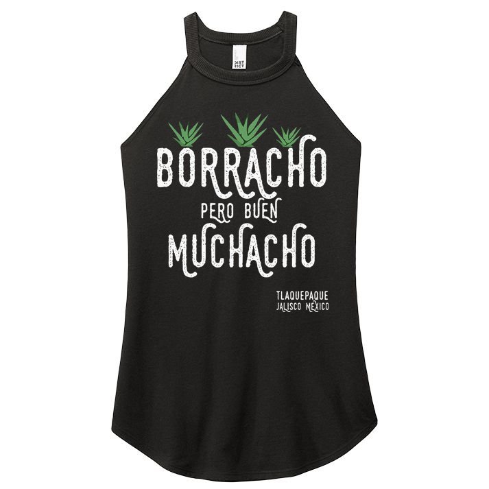 Borracho Pero Buen Muchacho Mexico Saying Women's Perfect Tri Rocker Tank