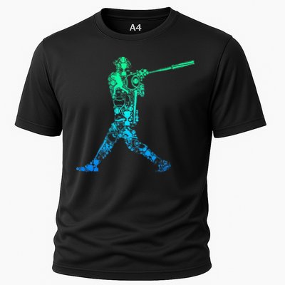 Baseball Player Batter Cooling Performance Crew T-Shirt