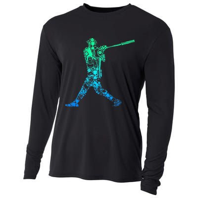 Baseball Player Batter Cooling Performance Long Sleeve Crew