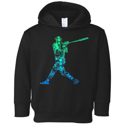 Baseball Player Batter Toddler Hoodie
