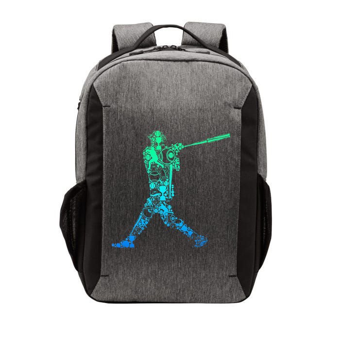 Baseball Player Batter Vector Backpack