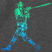 Baseball Player Batter Vector Backpack