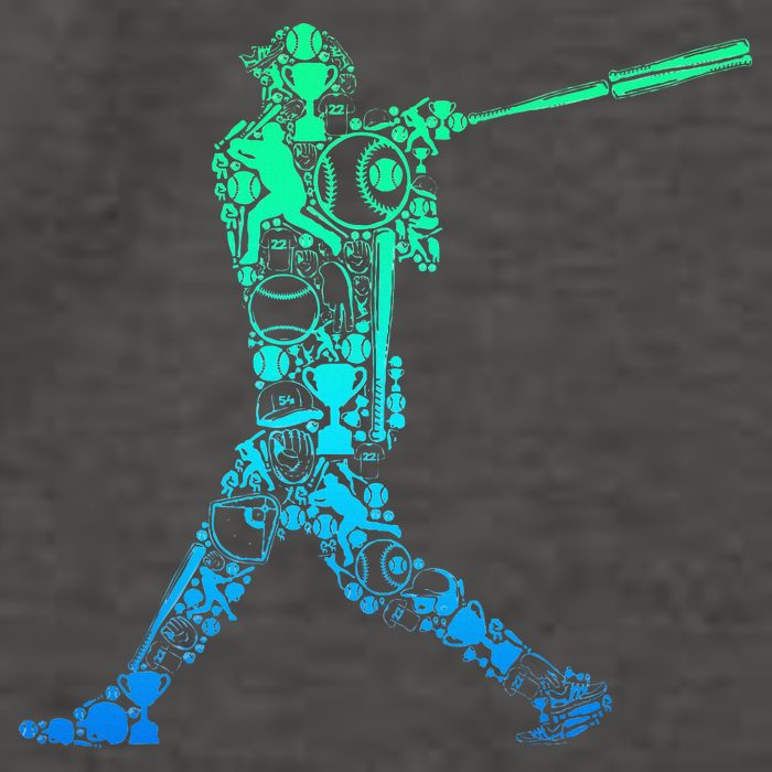 Baseball Player Batter Vector Backpack