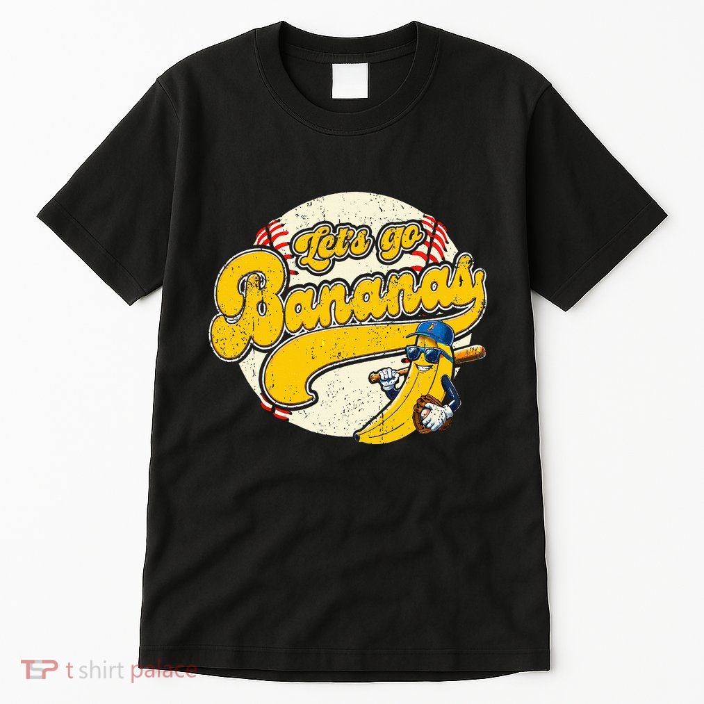 Banana Playing Baseball Team Player Game Day Tall T-Shirt