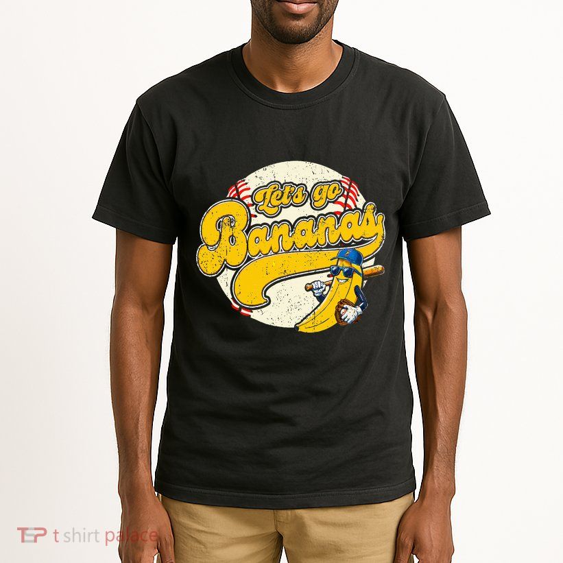 Banana Playing Baseball Team Player Game Day Tall T-Shirt