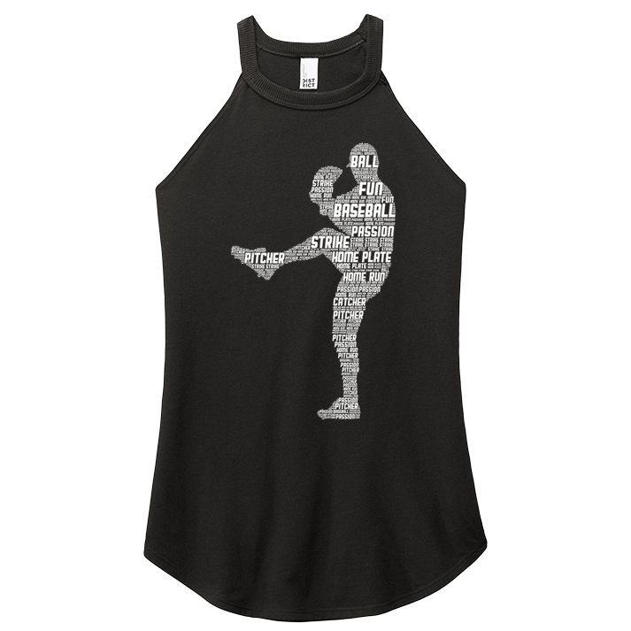 Baseball Pitcher Women's Perfect Tri Rocker Tank