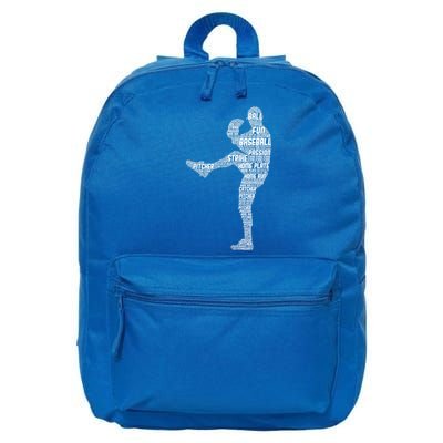 Baseball Pitcher 16 in Basic Backpack