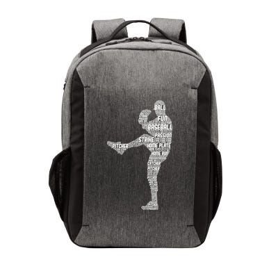 Baseball Pitcher Vector Backpack