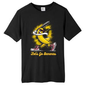 Banana Playing Baseball Fruit Lover Tall Fusion ChromaSoft Performance T-Shirt