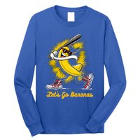 Banana Playing Baseball Fruit Lover Long Sleeve Shirt