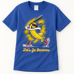 Banana Playing Baseball Fruit Lover Tall T-Shirt