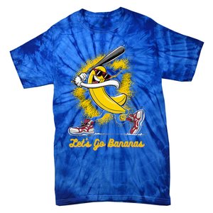 Banana Playing Baseball Fruit Lover Tie-Dye T-Shirt