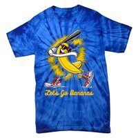 Banana Playing Baseball Fruit Lover Tie-Dye T-Shirt