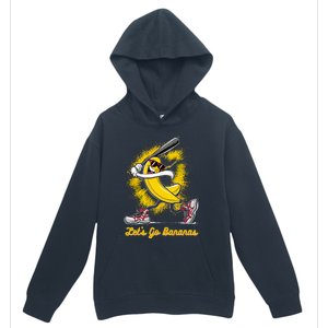 Banana Playing Baseball Fruit Lover Urban Pullover Hoodie