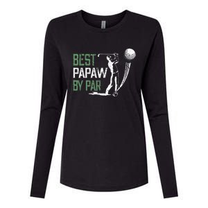 Best Papaw By Par Fathers Day Gifts Golf Lover Womens Cotton Relaxed Long Sleeve T-Shirt