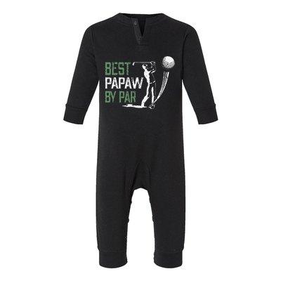 Best Papaw By Par Fathers Day Gifts Golf Lover Infant Fleece One Piece