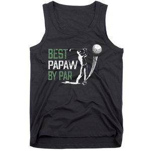 Best Papaw By Par Fathers Day Gifts Golf Lover Tank Top