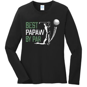 Best Papaw By Par Fathers Day Gifts Golf Lover Ladies Long Sleeve Shirt