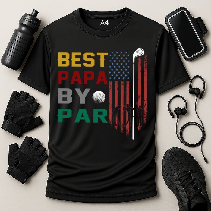 Best Papa By Par Cooling Performance Crew T-Shirt