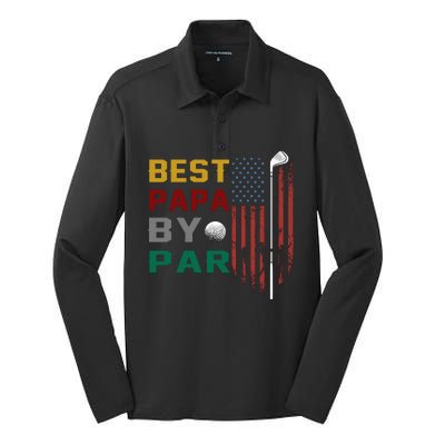 Best Papa By Par Silk Touch Performance Long Sleeve Polo