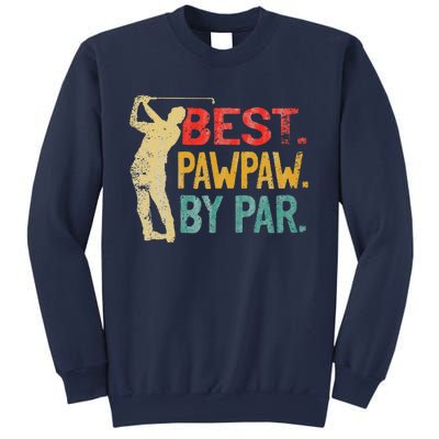 Best Pawpaw By Par Retro Fathers Day Golf Grandpa Sweatshirt