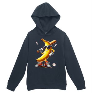 Banana Playing Baseball Urban Pullover Hoodie