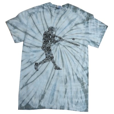 Baseball Player Batter Tie-Dye T-Shirt