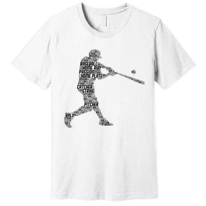 Baseball Player Batter Premium T-Shirt