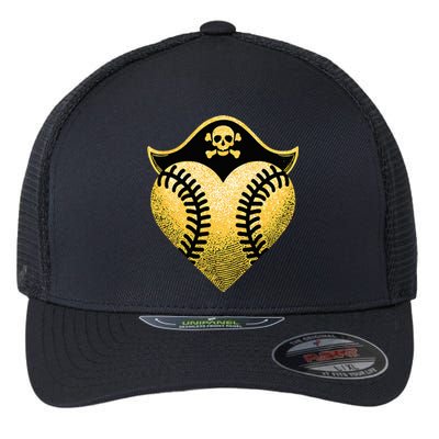 Baseball Pirate Baseball Player Flexfit Unipanel Trucker Cap