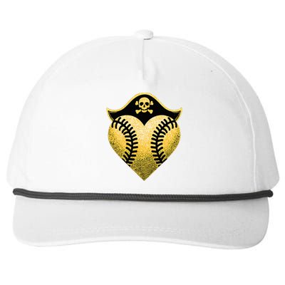 Baseball Pirate Baseball Player Snapback Five-Panel Rope Hat