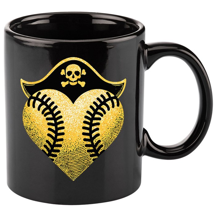 Baseball Pirate Baseball Player 11oz C Handle Ceramic Mug