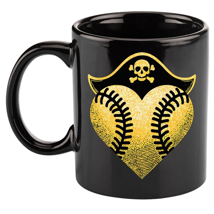 Baseball Pirate Baseball Player 11oz C Handle Ceramic Mug