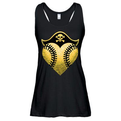 Baseball Pirate Baseball Player Ladies Essential Flowy Tank