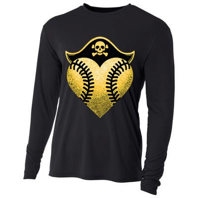 Baseball Pirate Baseball Player Cooling Performance Long Sleeve Crew
