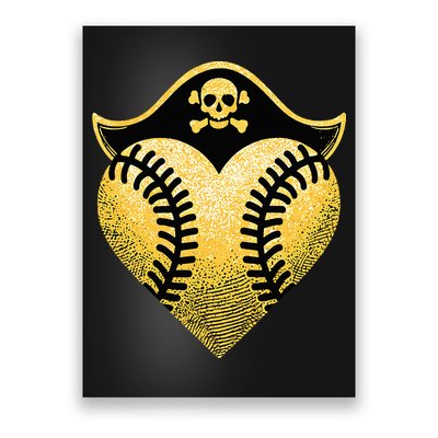 Baseball Pirate Baseball Player Poster