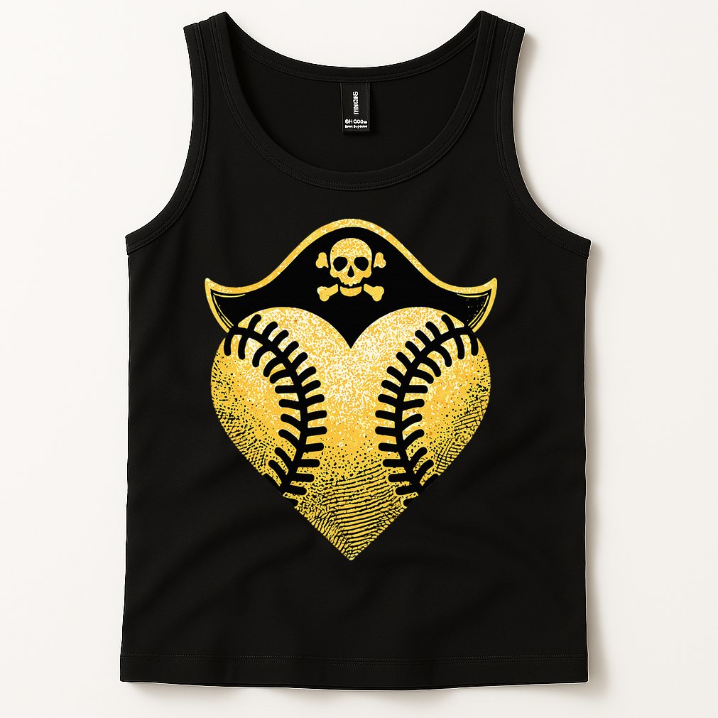 Baseball Pirate Baseball Player Tank Top