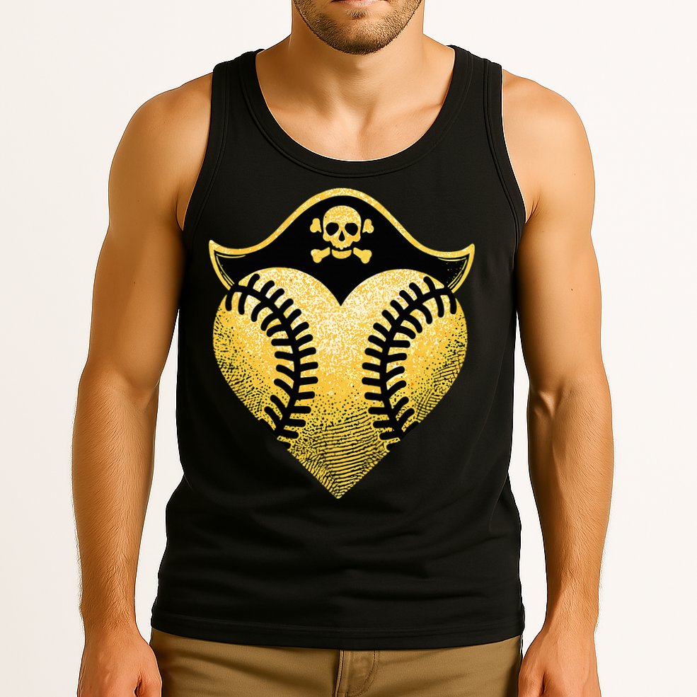 Baseball Pirate Baseball Player Tank Top