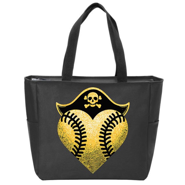 Baseball Pirate Baseball Player Zip Tote Bag