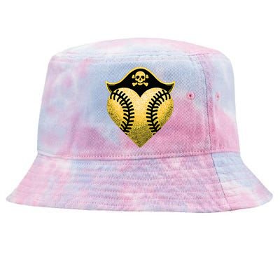 Baseball Pirate Baseball Player Tie-Dyed Bucket Hat