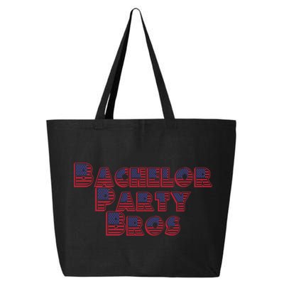 Bachelor Party Bros American Flag Colors Stars And Stripes Gift 25L Jumbo Tote