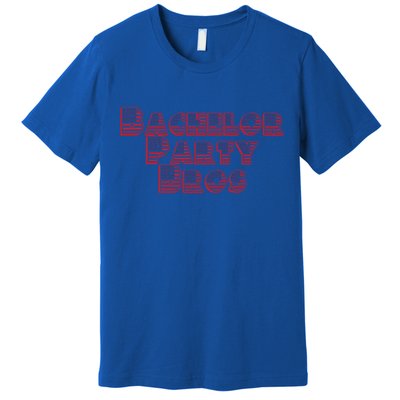 Bachelor Party Bros American Flag Colors Stars And Stripes Gift Premium T-Shirt