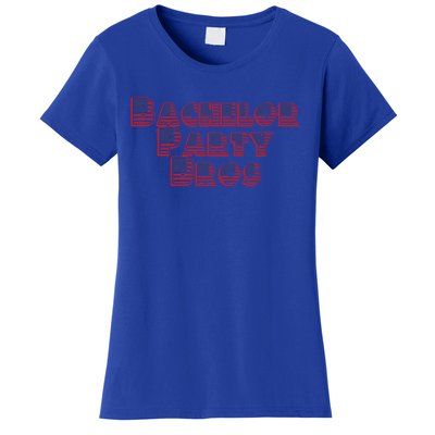 Bachelor Party Bros American Flag Colors Stars And Stripes Gift Women's T-Shirt