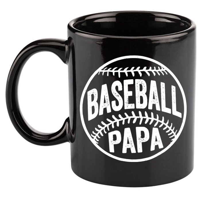 Baseball Papa 11oz C Handle Ceramic Mug