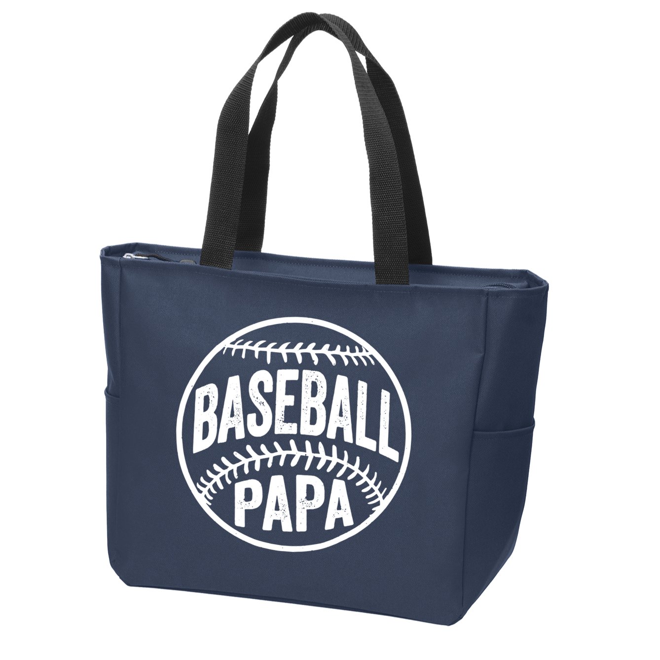 Baseball Papa Zip Tote Bag