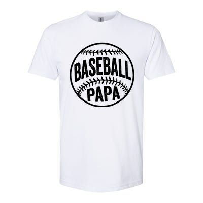 Baseball Papa Softstyle® CVC T-Shirt