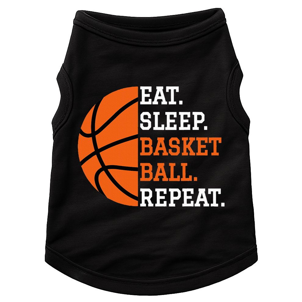 Basketball Player Boy Eat Sleep Basketball Repeat Doggie Tank