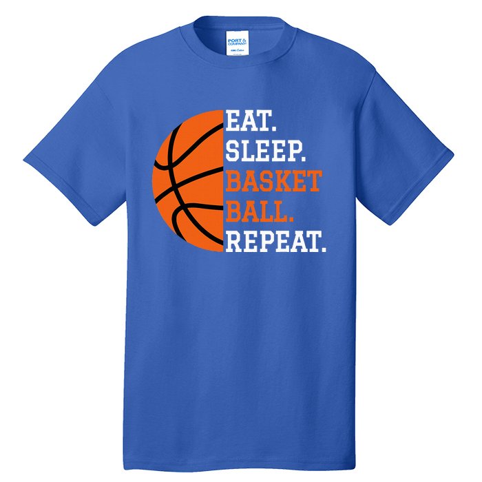 Basketball Player Boy Eat Sleep Basketball Repeat Tall T-Shirt