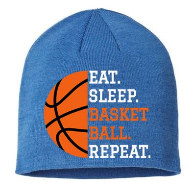 Basketball Player Boy Eat Sleep Basketball Repeat Sustainable Beanie