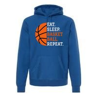 Basketball Player Boy Eat Sleep Basketball Repeat Premium Hoodie