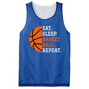 Basketball Player Boy Eat Sleep Basketball Repeat Mesh Reversible Basketball Jersey Tank